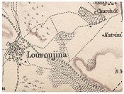 Χάρτης της Λουρουτζίνας, χωριού που συνδέθηκε ιδιαίτερα με την παράδοση των Λινοπάμπακων. Πριν το '74 έφτασε να έχει μέχρι 3000 κατοίκους, η απομόνωση (μόνο μια στενή λωρίδα γης το συνδέει με τα υπόλοιπα κατεχόμενα) και η στρατιωτικοποίηση μετά την εισβολή έφεραν και την παρακμή του: μόνο 400-500 κάτοικοι έχουν απομείνει σήμερα. https://tfrnorthcyprus.wordpress.com/2013/10/17/north-cyprus-akincilarlurucina-looking-back-in-time/